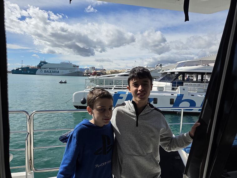 Paseo en barco por el puerto de Málaga