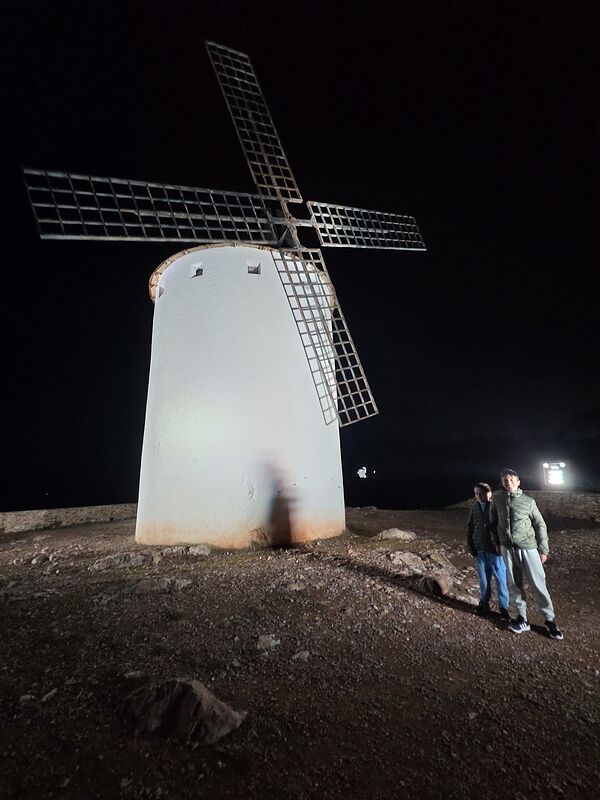 Uno de los molinos de viento blancos de Consuegra